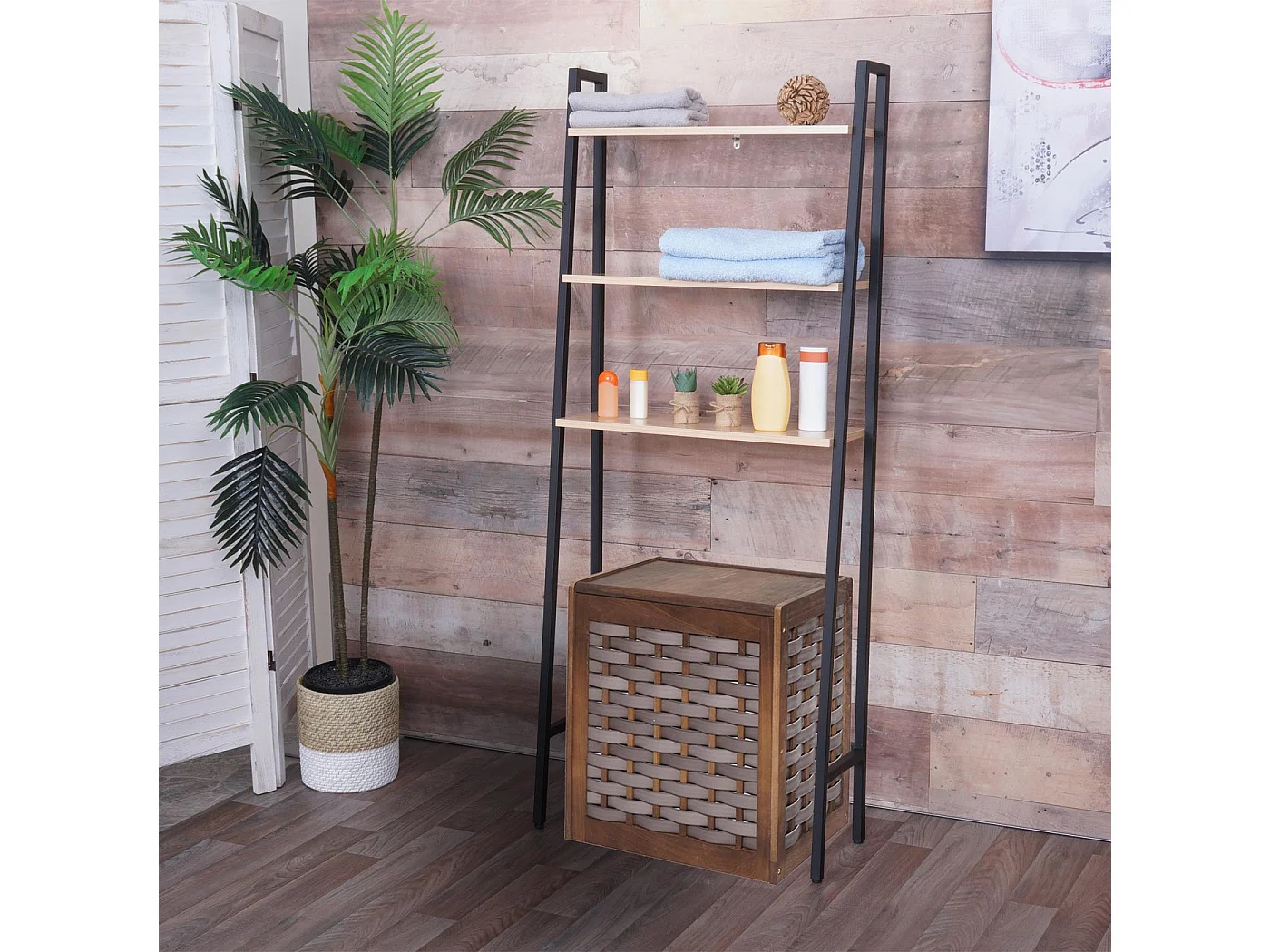 Étagère sur pied MCW-K82,  naturel