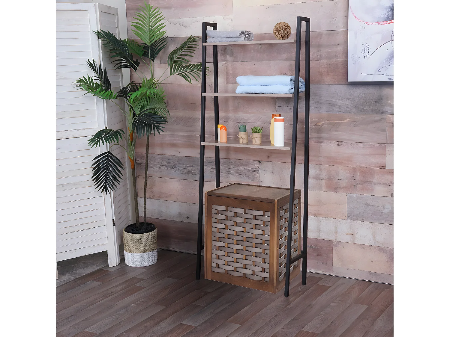 Étagère sur pied MCW-K82,  gris-brun