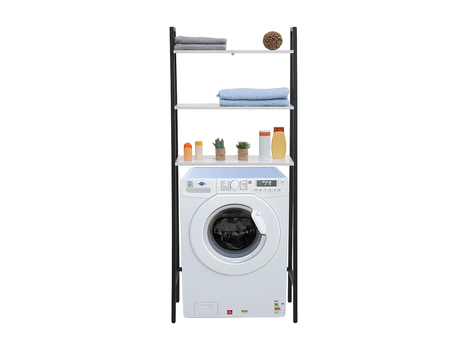 Étagère sur pied MCW-K82,  Aspect marbre blanc