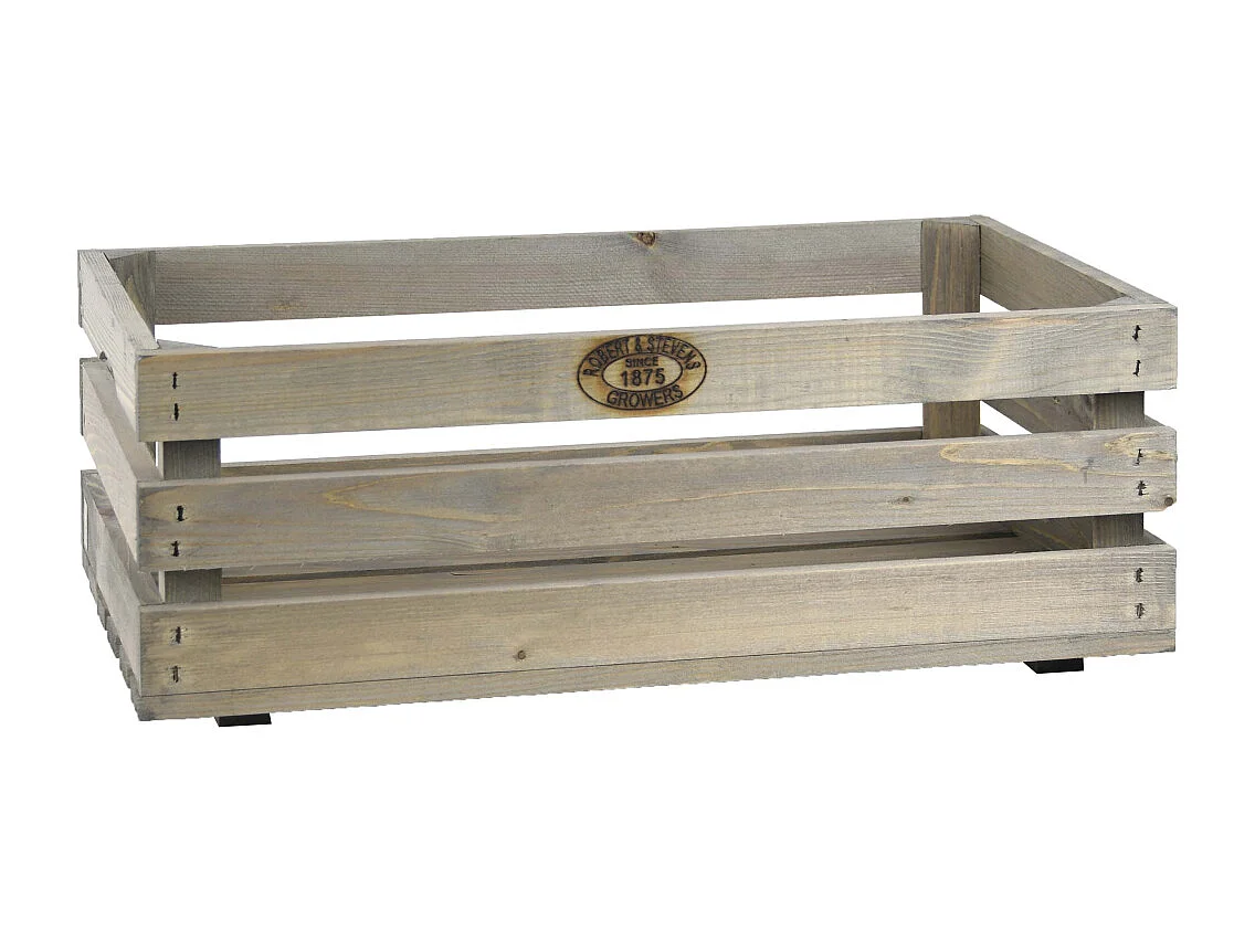 Caisses à fruits en pin (Lot de 3)