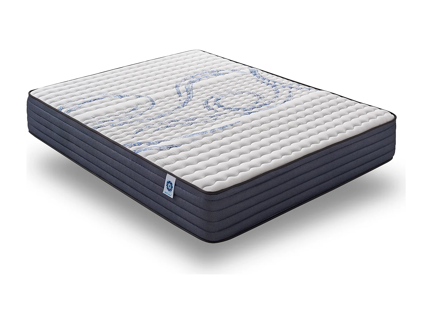 Matelas Perfectsleep 150x200 cm - Mousse HR - Accueil Blue Latex - Très épais 32 cm, Mémoire de forme, Confortable, Face été, hiver - Antibactérien