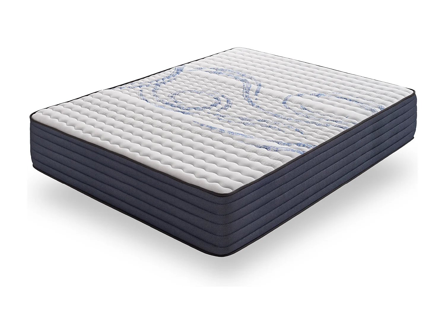 Matelas Perfectsleep 135x200 cm - Mousse HR - Accueil Blue Latex - Très épais 32 cm, Mémoire de forme, Confortable, Face été, hiver - Antibactérien