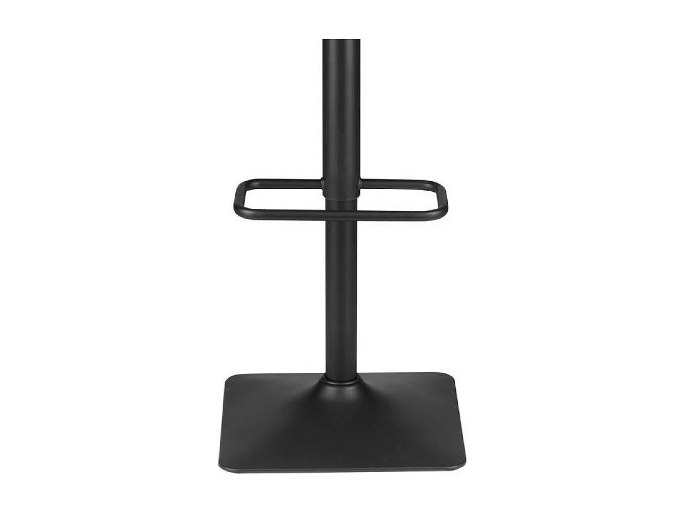 Tabouret de bar - réglable en hauteur - métal et simili cuir - noir - BILL