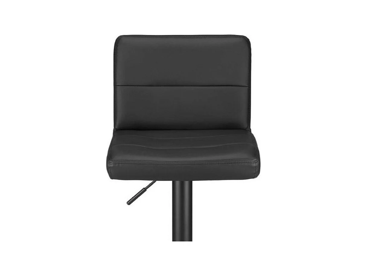 Barhocker - höhenverstellbar - Metall & Kunstleder - schwarz - BILL