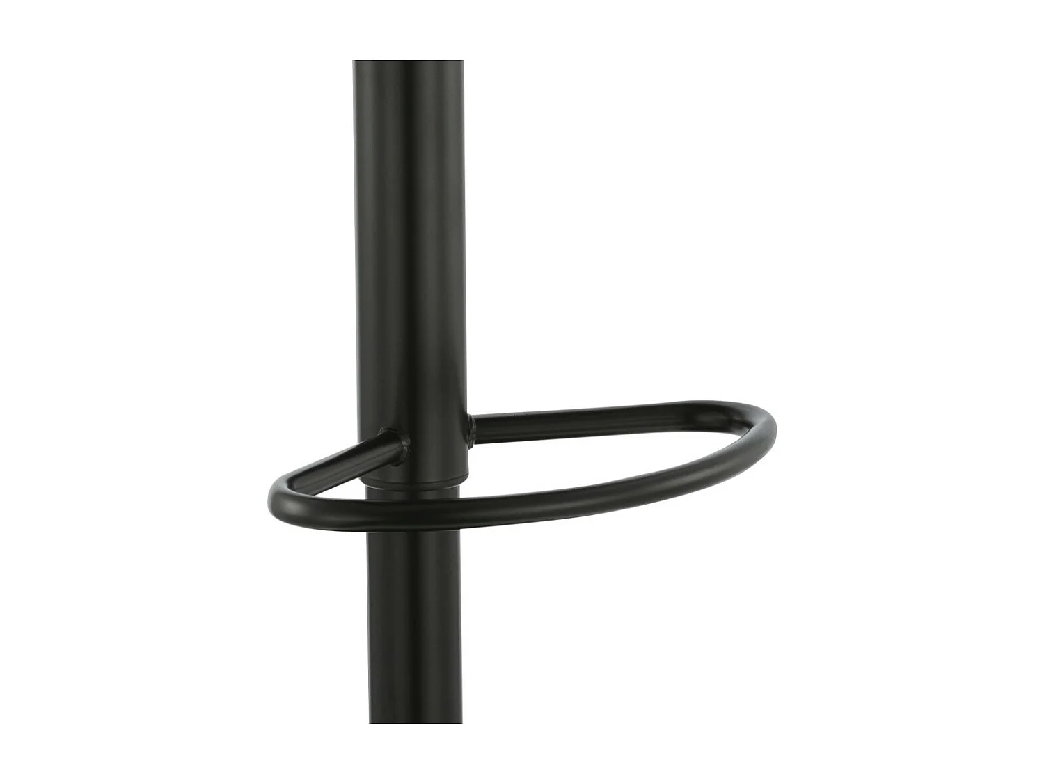 Banco alto com altura regulável - metal - preto e nogueira - KIMBER