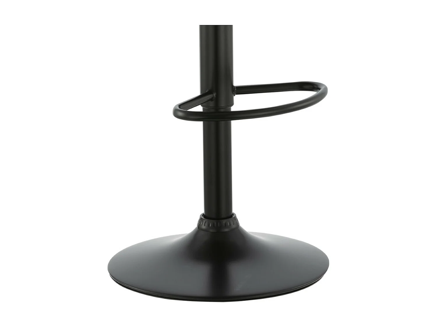 Sgabello da bar regolabile in altezza - metallo - nero e noce - KIMBER