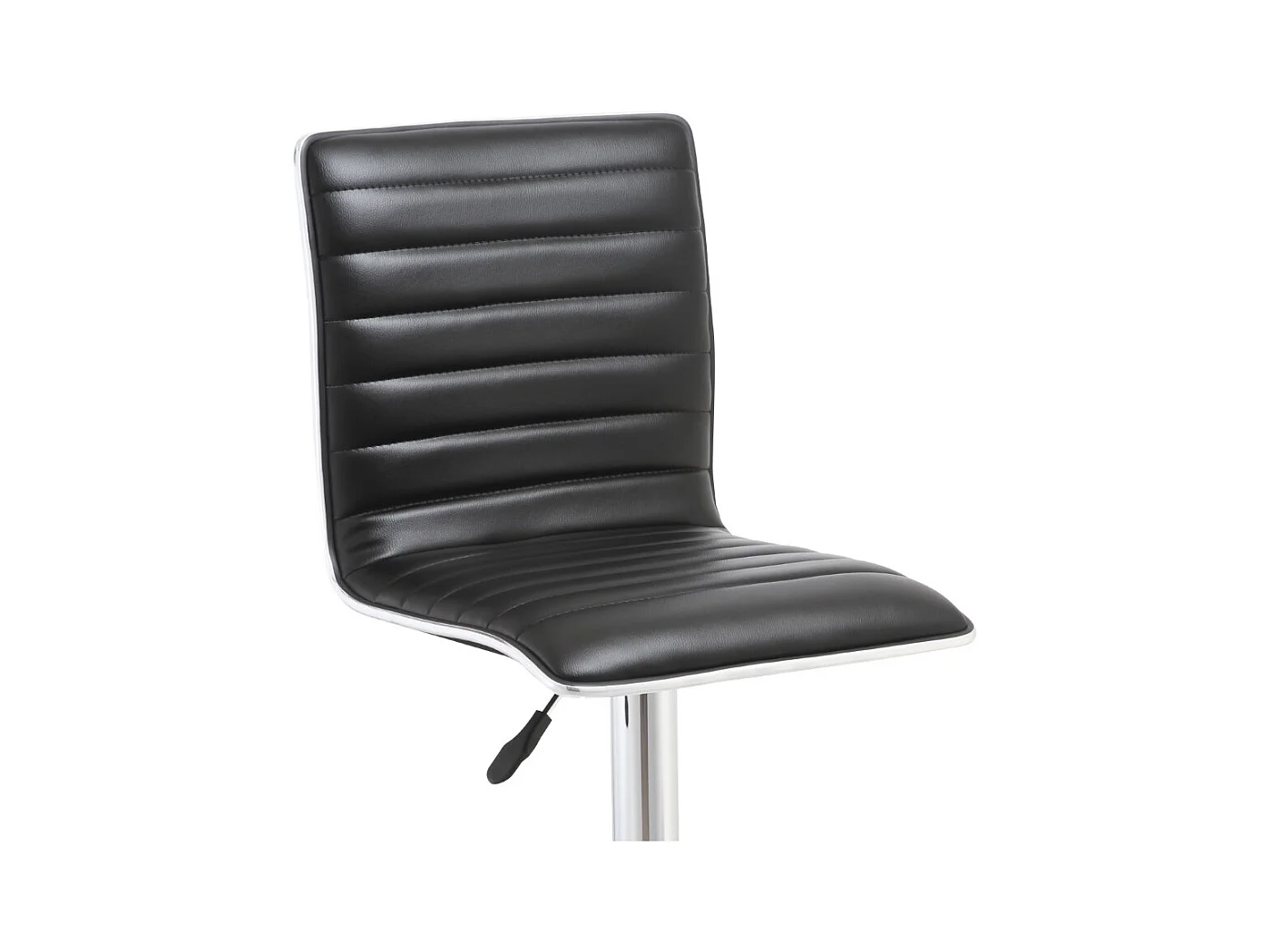 Barstuhl - Künstliches Leder - schwarz - LINITA