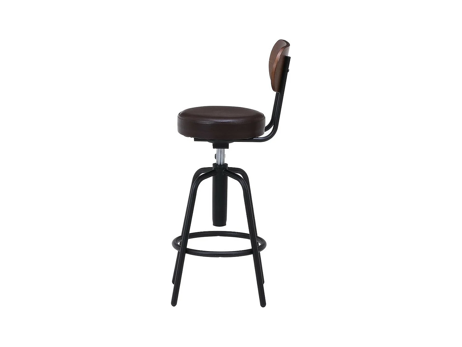 Barhocker höhenverstellbar - Kunstleder - braun - ESTEJA