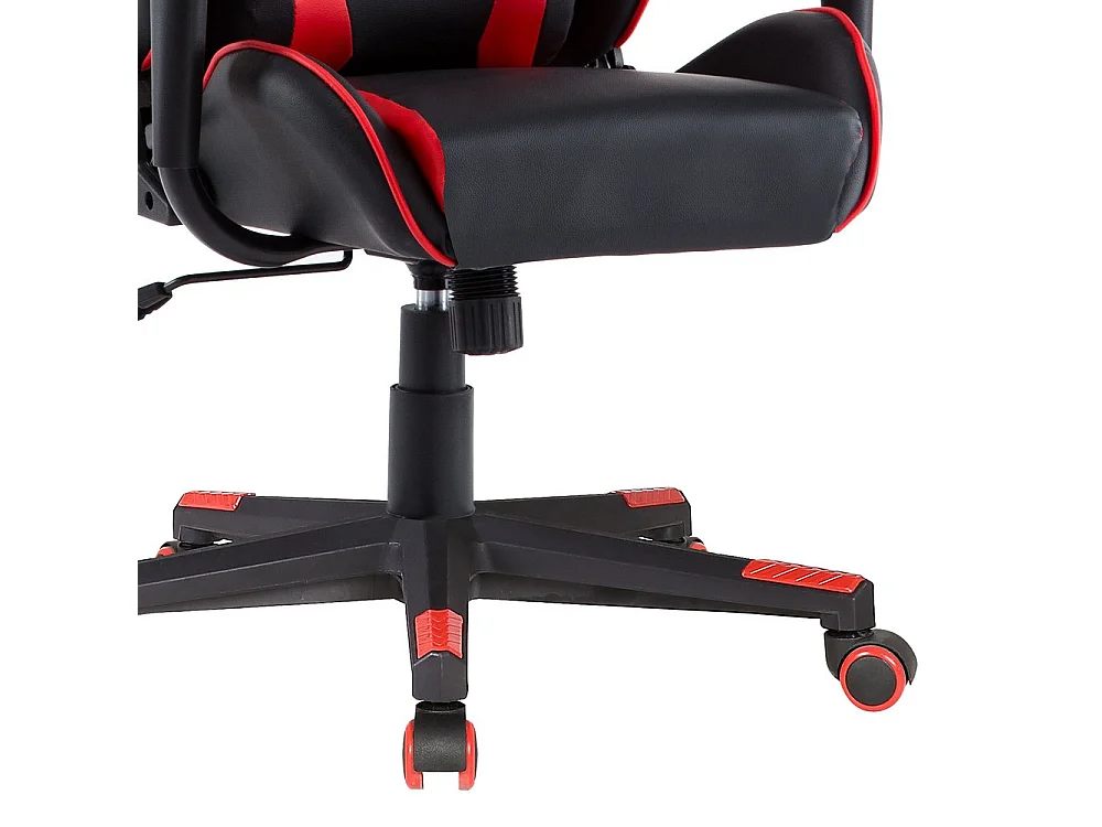 In hoogte verstelbare gamingstoel - kunstleer - zwart & rood - LINE