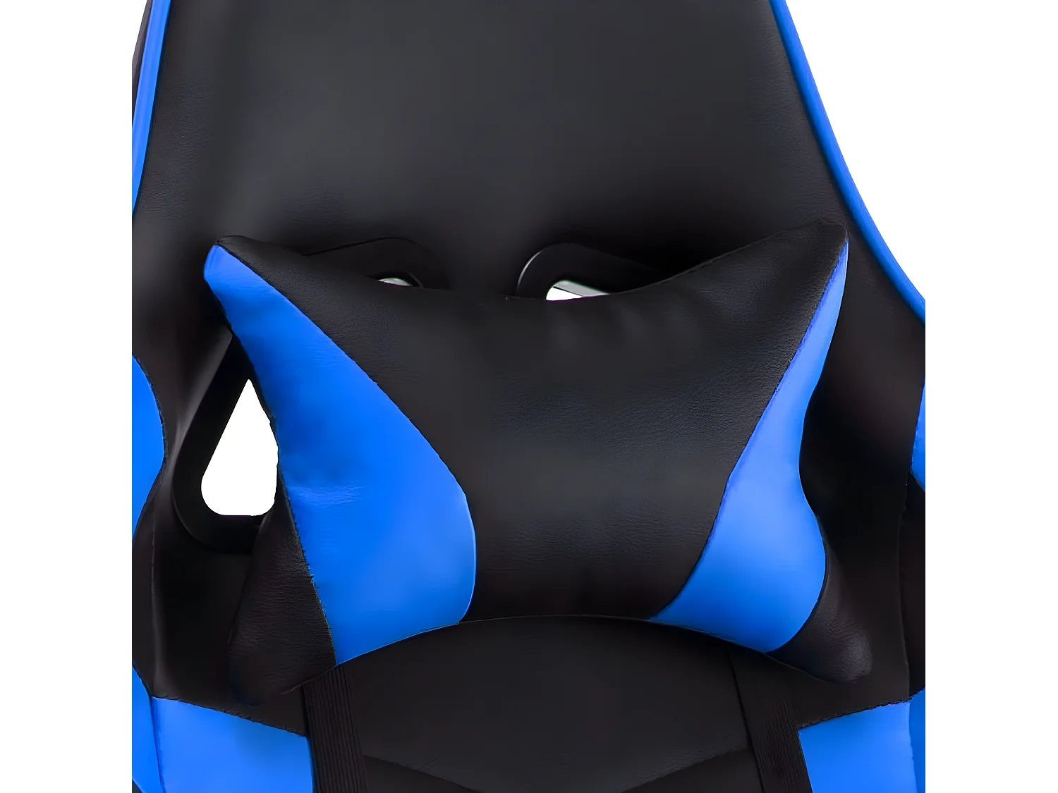 In hoogte verstelbare gamingstoel - kunstleer - zwart & blauw - LINE