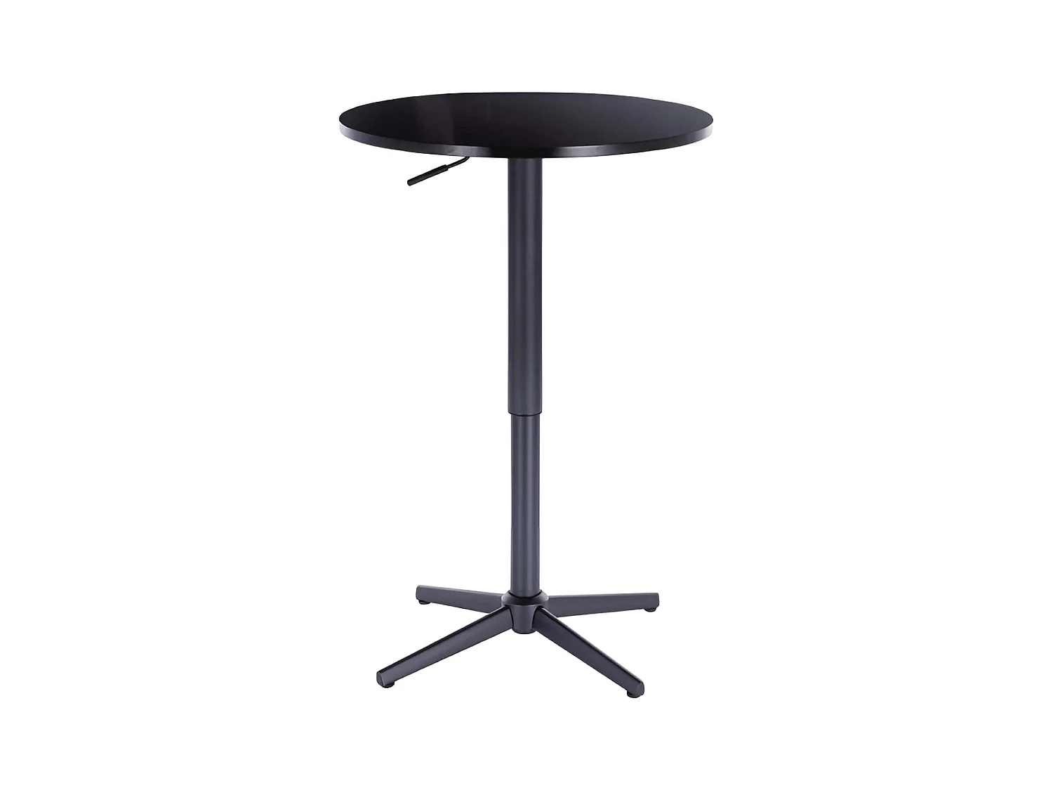 Table de bar - MDF et métal - Noir - ARIANE