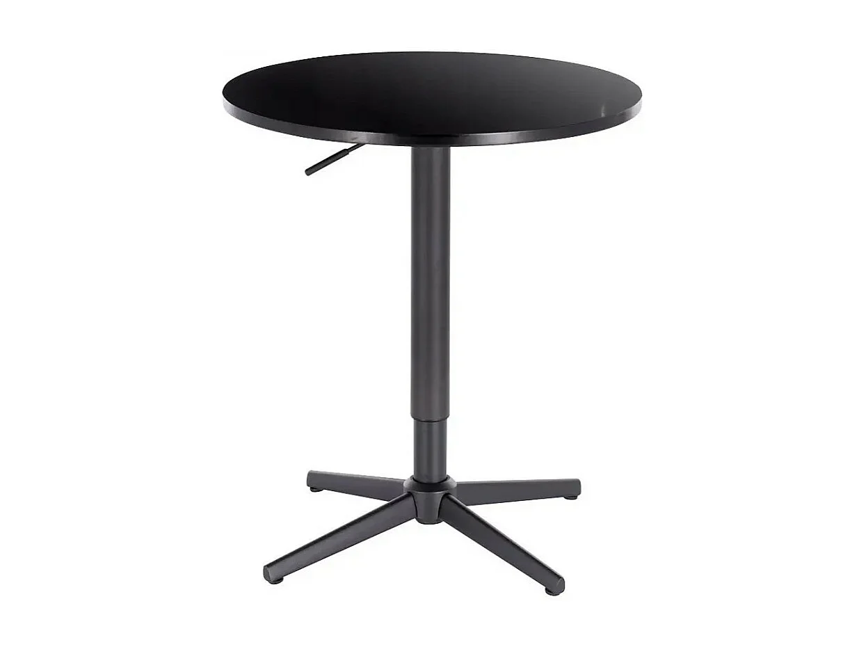 Table de bar - MDF et métal - Noir - ARIANE