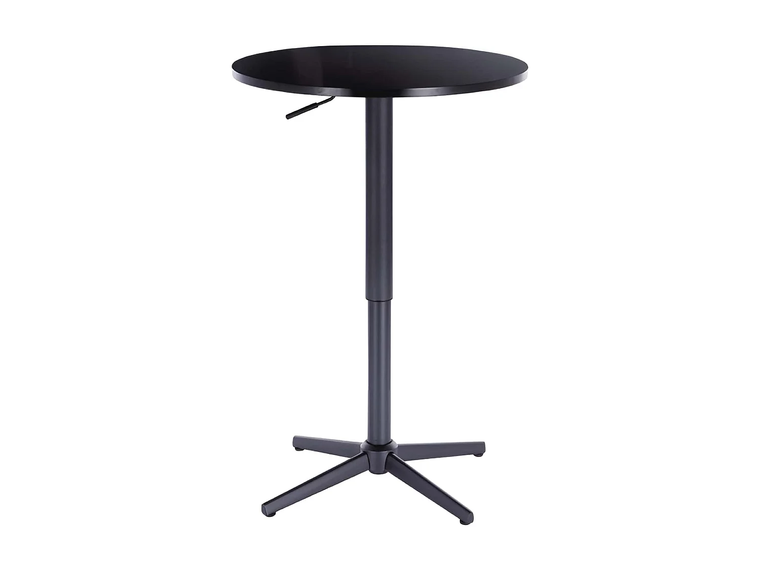 Table de bar - MDF et métal - Noir - ARIANE