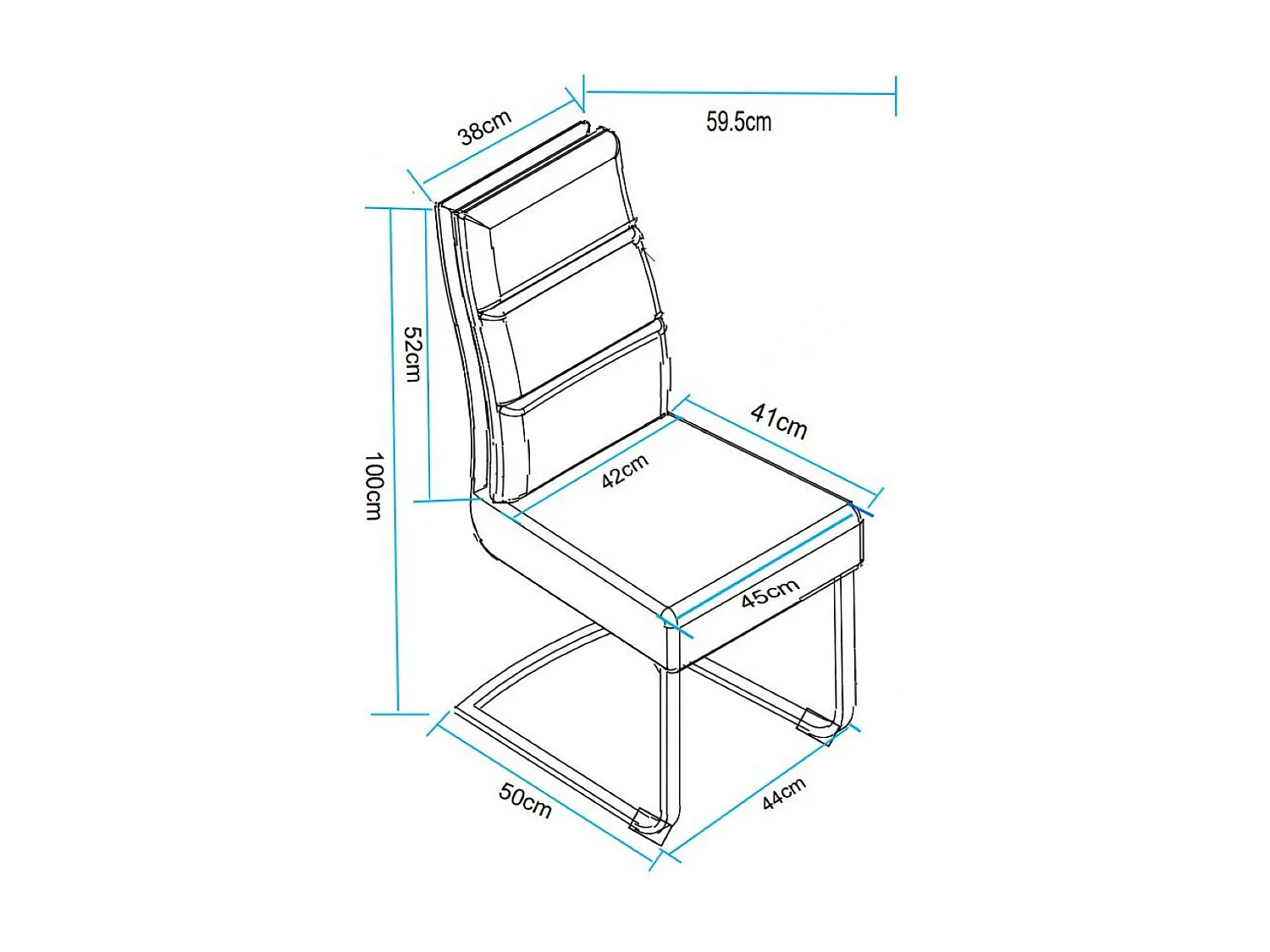 Lot de 2 chaises - tissu et métal noir - marron - MARKAR