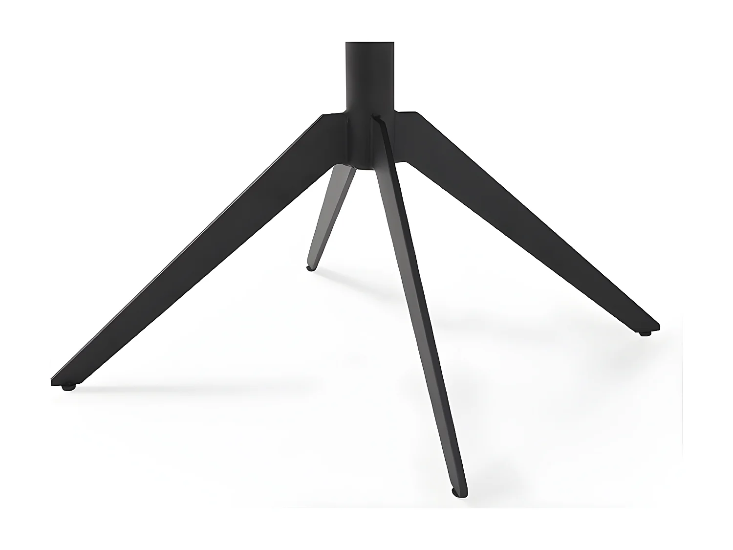 Stuhl mit armlehnen Grau - Stoff & schwarzes Metall - TERRY