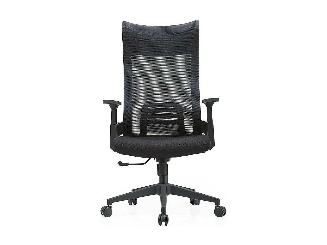 In hoogte verstelbare bureaustoel - stof - zwart - LEONIN