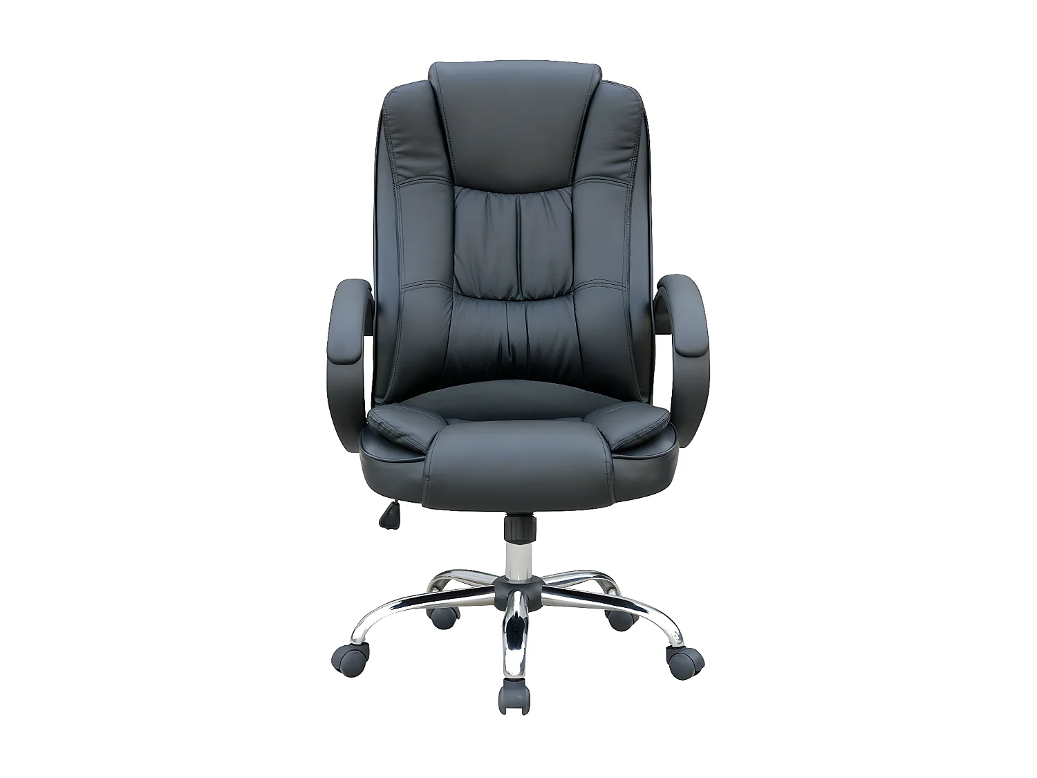 In hoogte verstelbare bureaustoel - kunstleer - zwart - OREGON