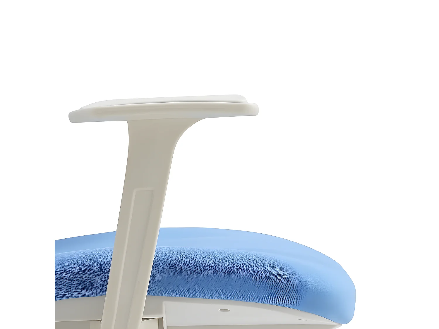 Chaise de bureau réglable en hauteur - tissu - bleu - JASMIN