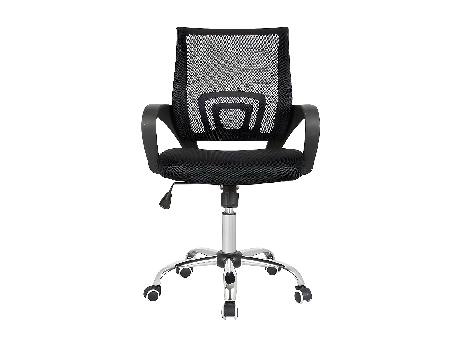 Bürostuhl höhenverstellbar - Stoff & Netz - schwarz - JESTER