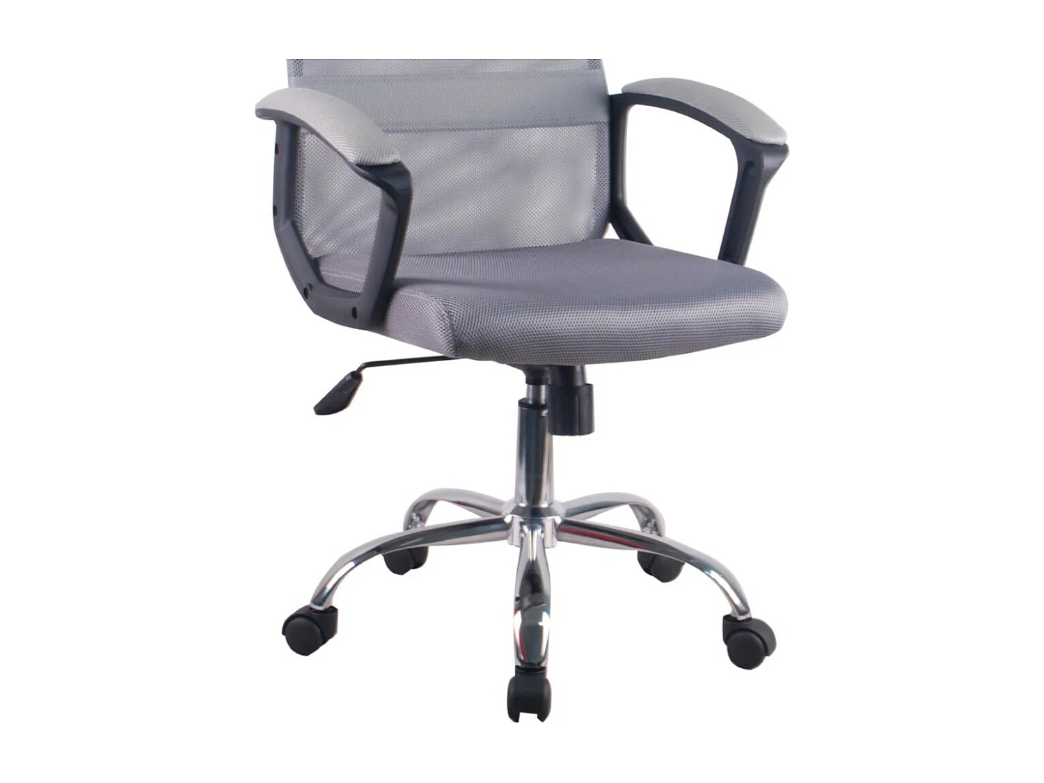 Bürostuhl höhenverstellbar- Stoff - grau - JARIS