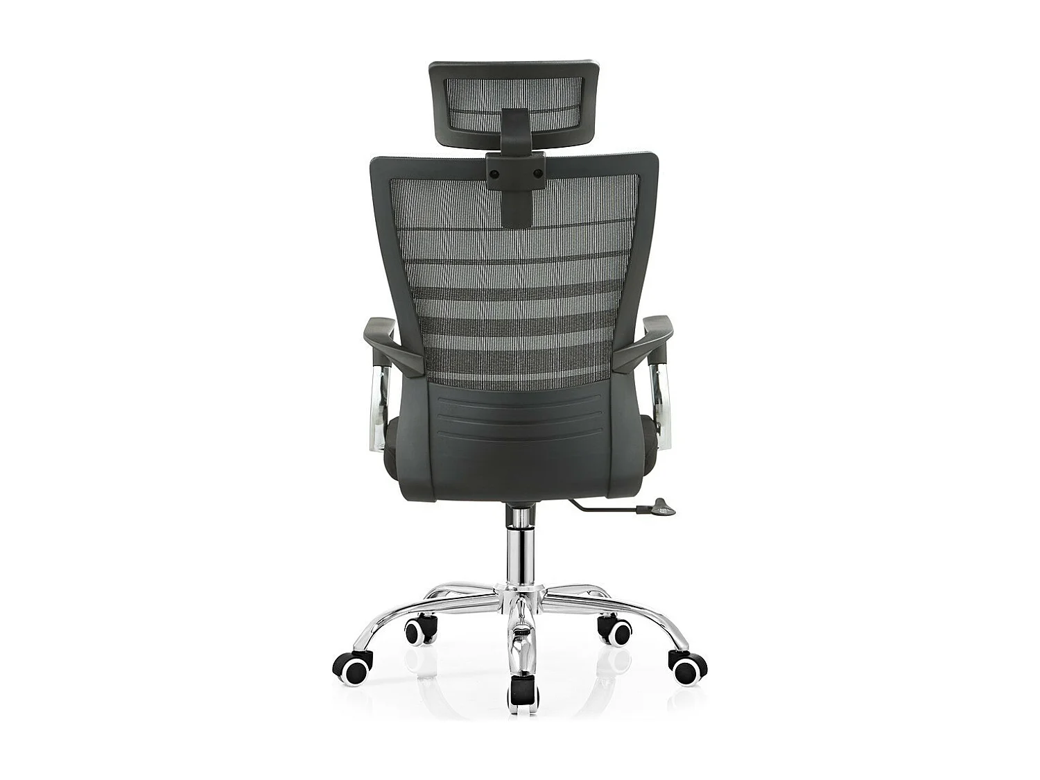 Cadeira de escritório regulável em altura - tecido e tela - preto e cinzento - DINOSA