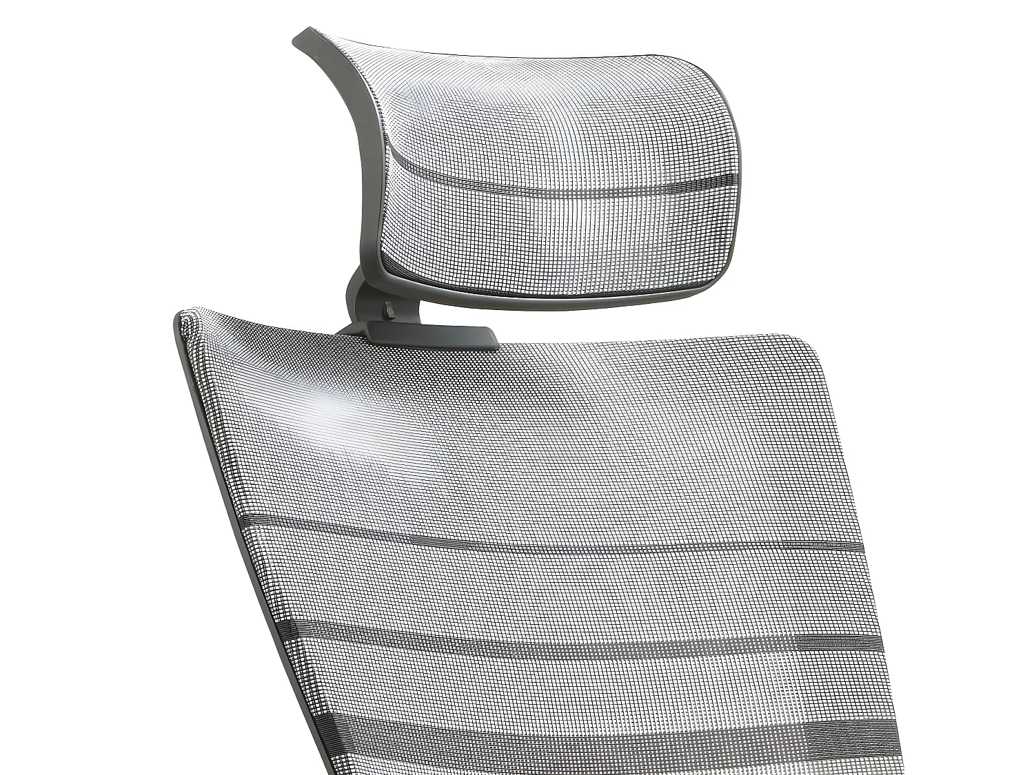 Cadeira de escritório regulável em altura - tecido e tela - preto e cinzento - DINOSA