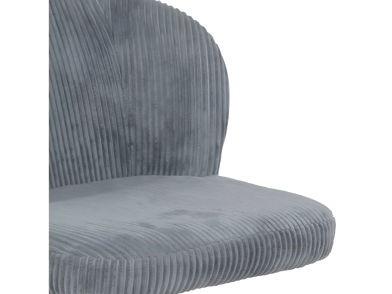 Cadeira de escritório regulável em altura - rústica - tecido - cinzento - VIOLETA