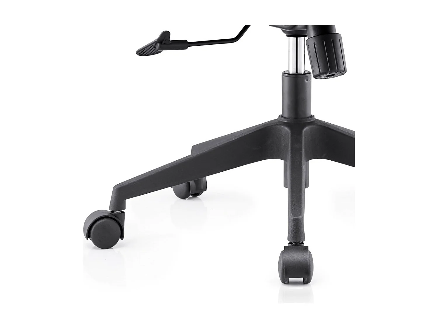 Bürostuhl höhenverstellbar - Stoff & Netz - schwarz - GAVIAL