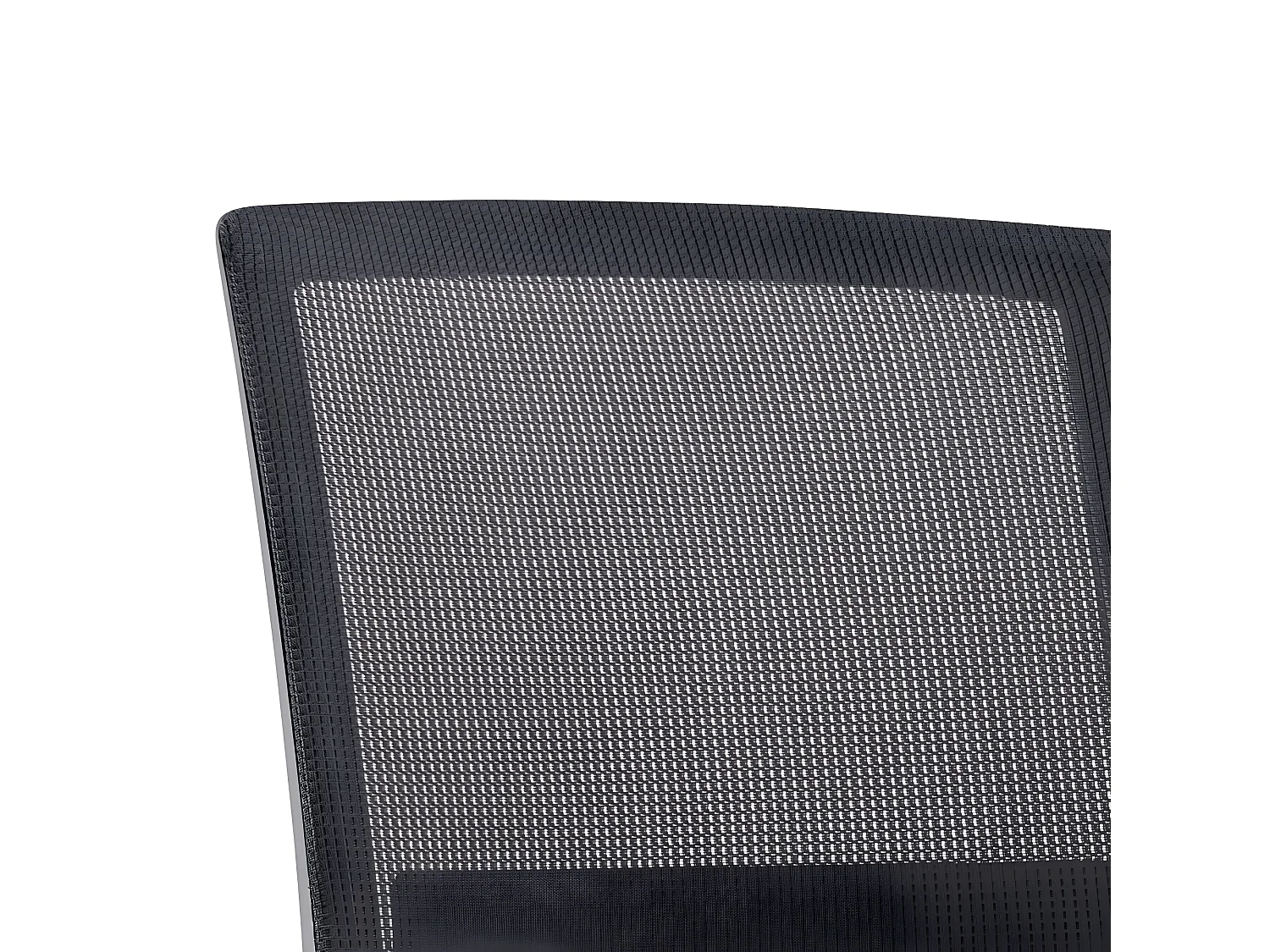 Fotel biurowy z regulacją wysokości - tkanina i siatka - czarny - GAVIAL