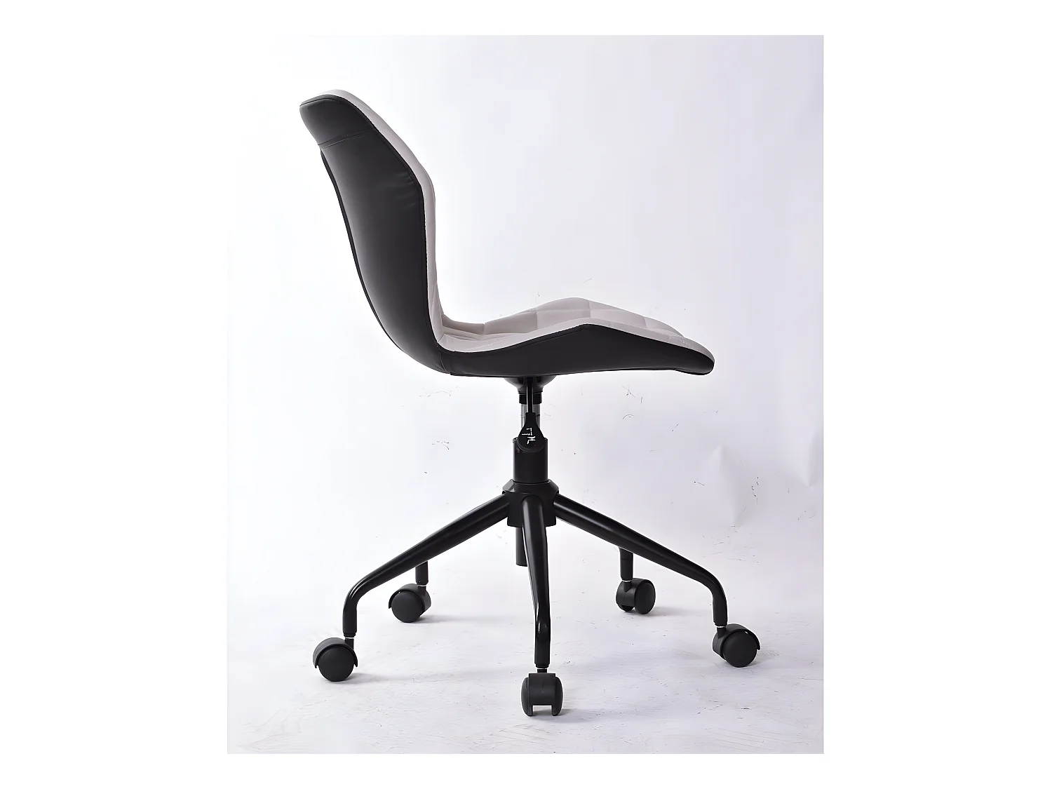 In hoogte verstelbare bureaustoel - stof & kunstleer - taupe - ASTER