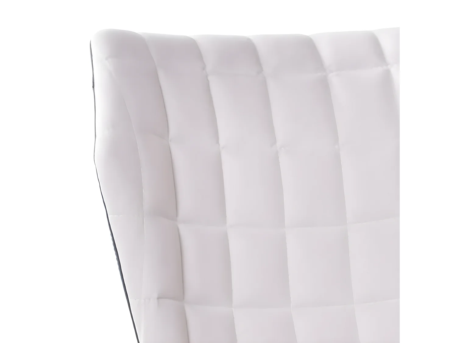 Chaise de bureau réglable en hauteur - tissu et simili cuir - taupe - ASTER