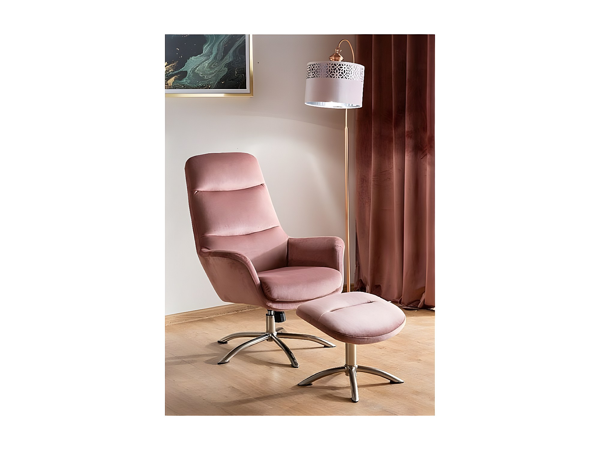 Fauteuil Cuir CENTRELEC 'Excellence' Avec Repose-pieds - Noir