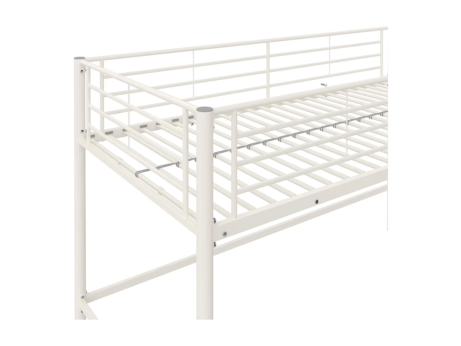 Thora | Cama de dossel 140 cm em metal branco