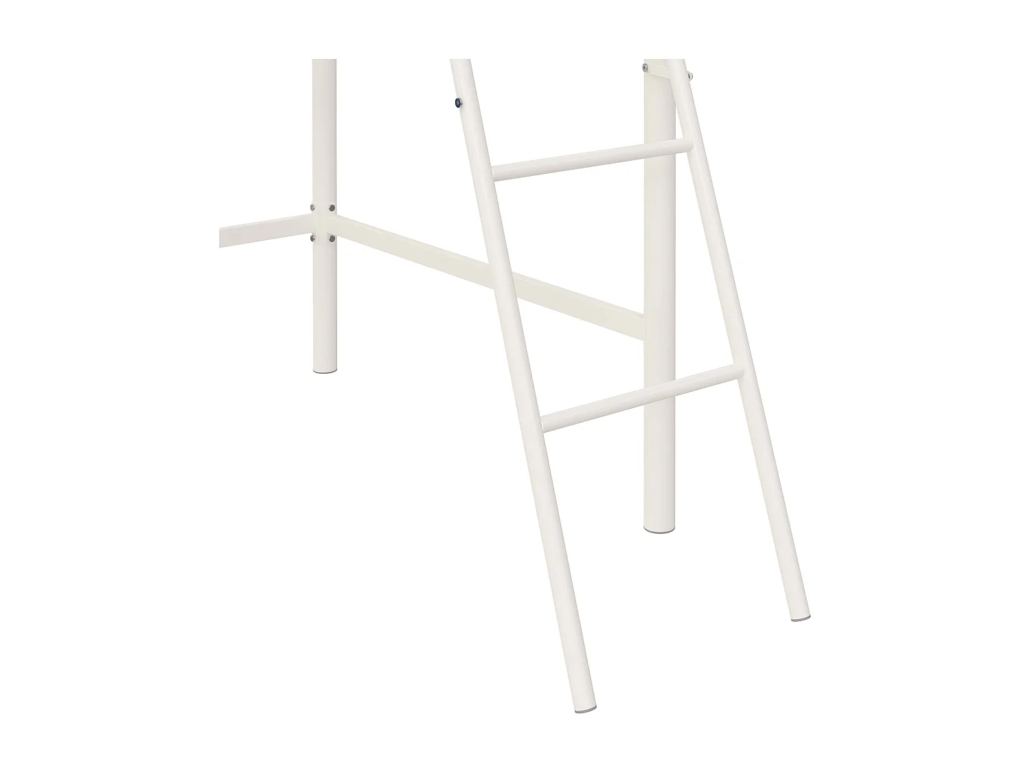 Thora | Cama de dossel 140 cm em metal branco