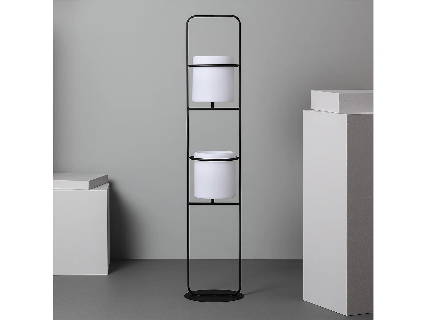 Lampadaire Extérieur Métal LED 5W RGB Pot de Fleurs Ø30 cm Rechargeable IP65 RGBW