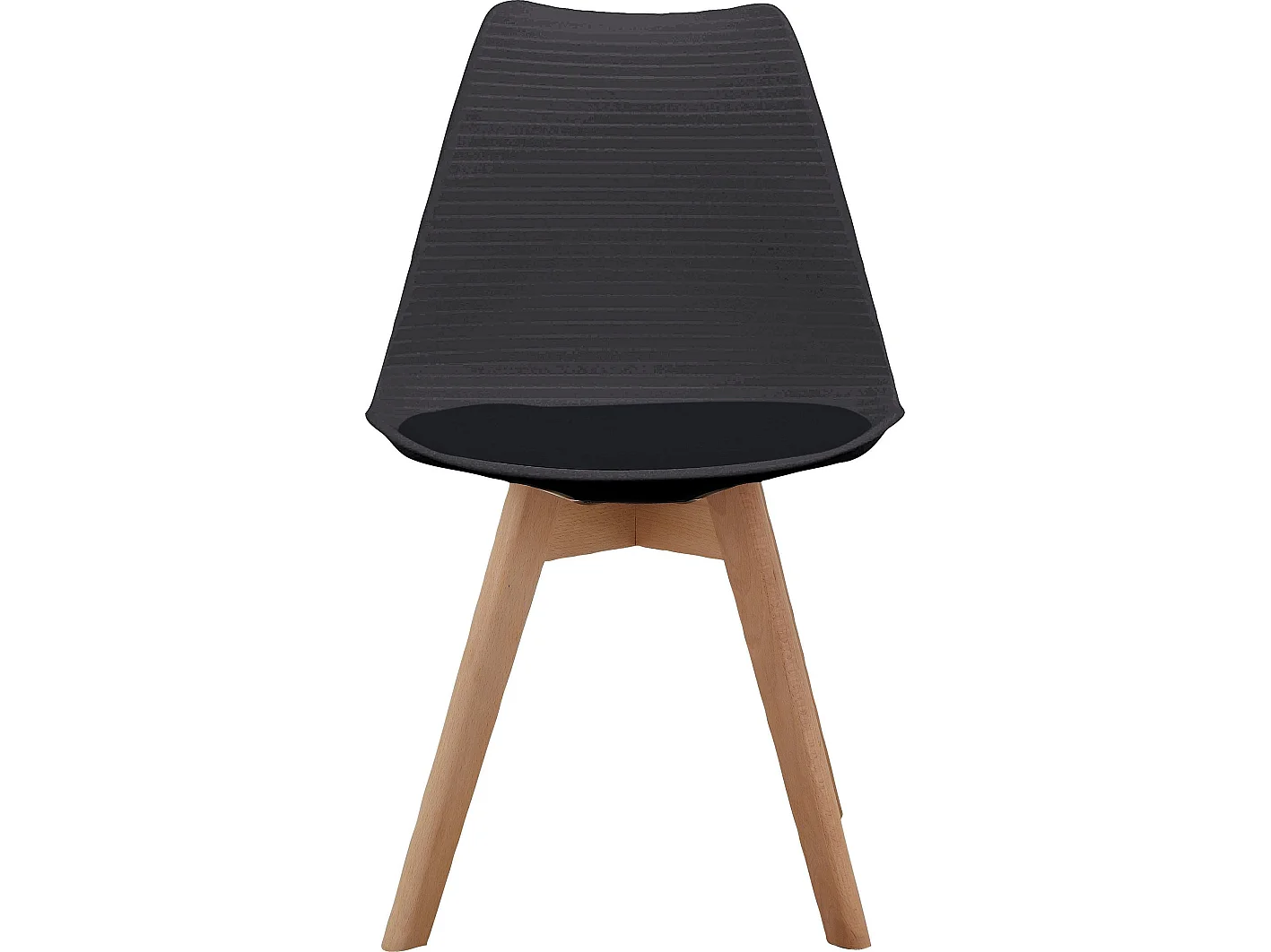 Pack de 2 Sillas de Comedor Negras