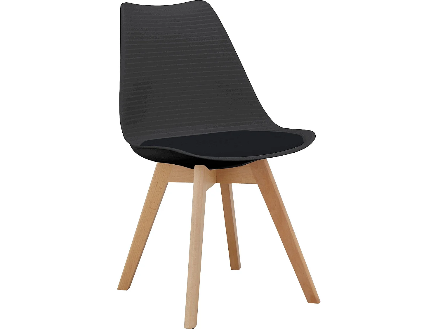 Pack de 2 Sillas de Comedor Negras