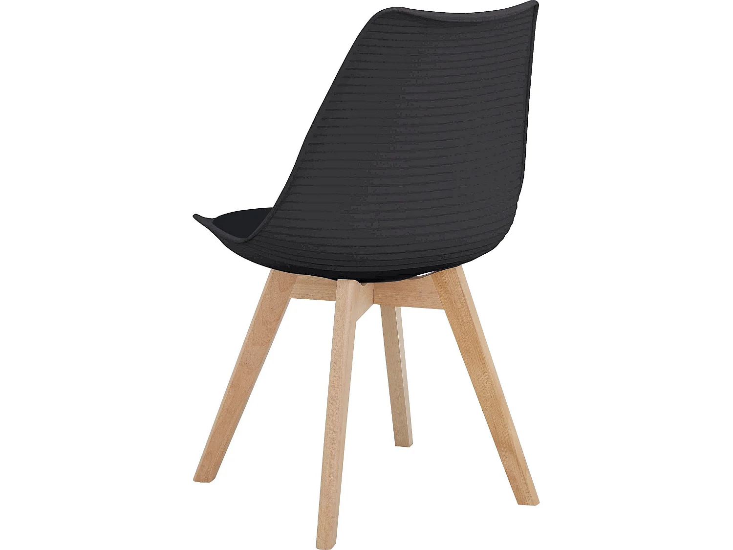 Pack de 2 Sillas de Comedor Negras