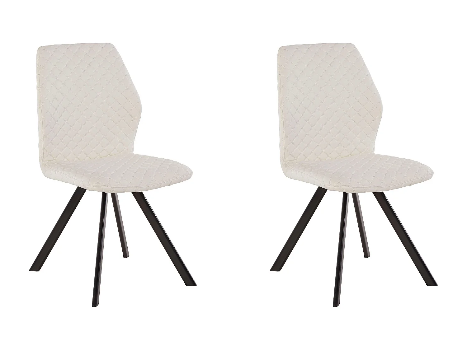 Isobel | Chaise 2 Pack en PU blanc