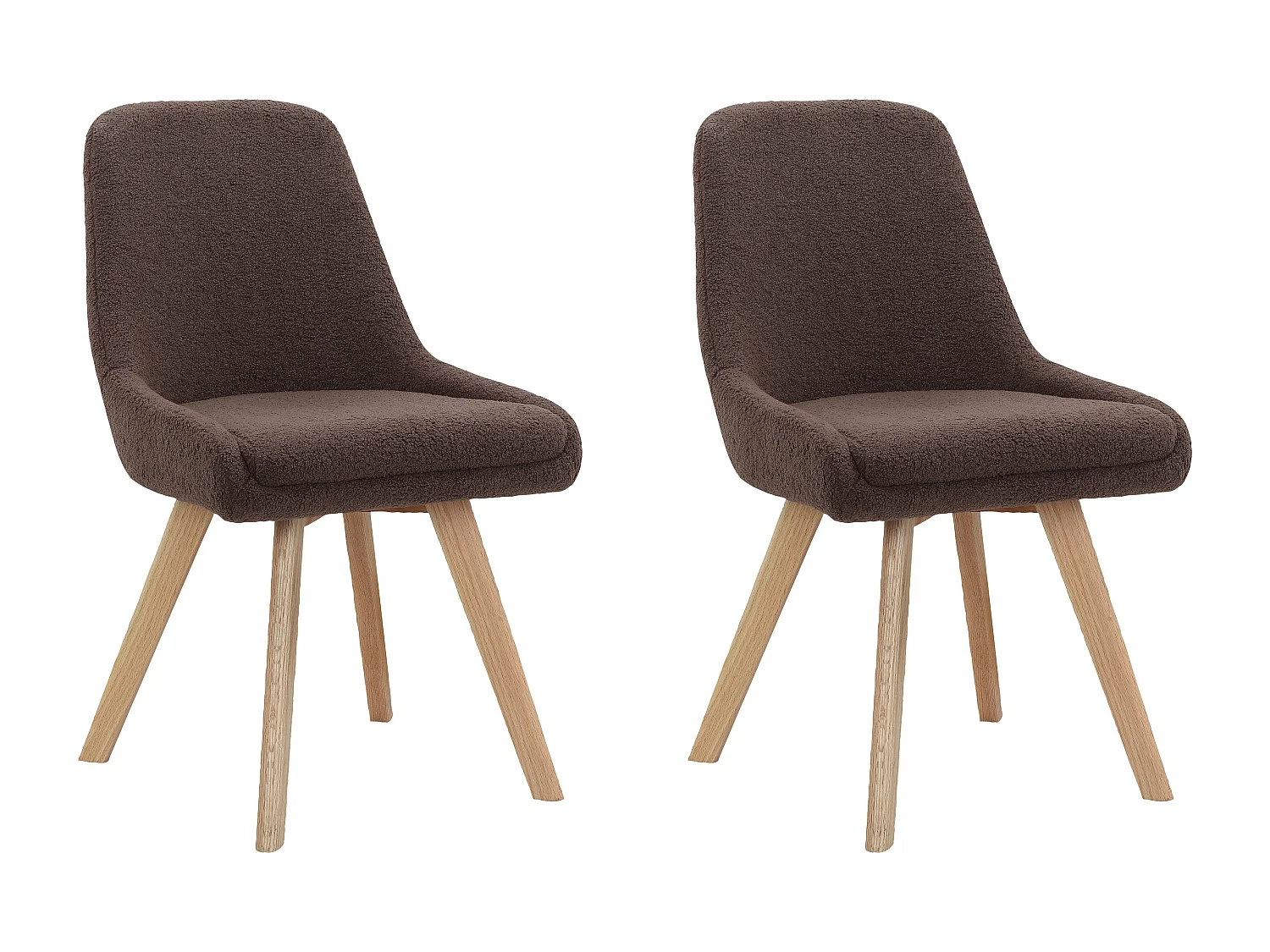 Trudi | Cadeira de Jantar 2 Packs Castanha