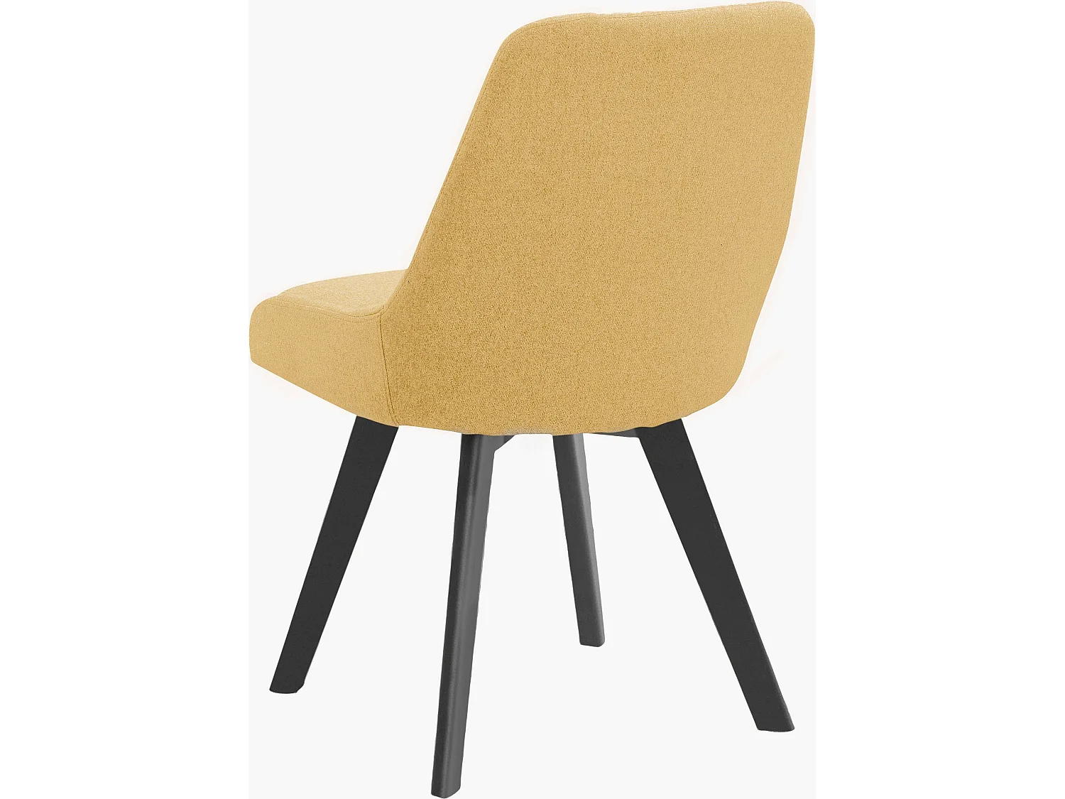 Rudi2 | Chaise de salle à manger 2 Pack Mustard Woolfabric
