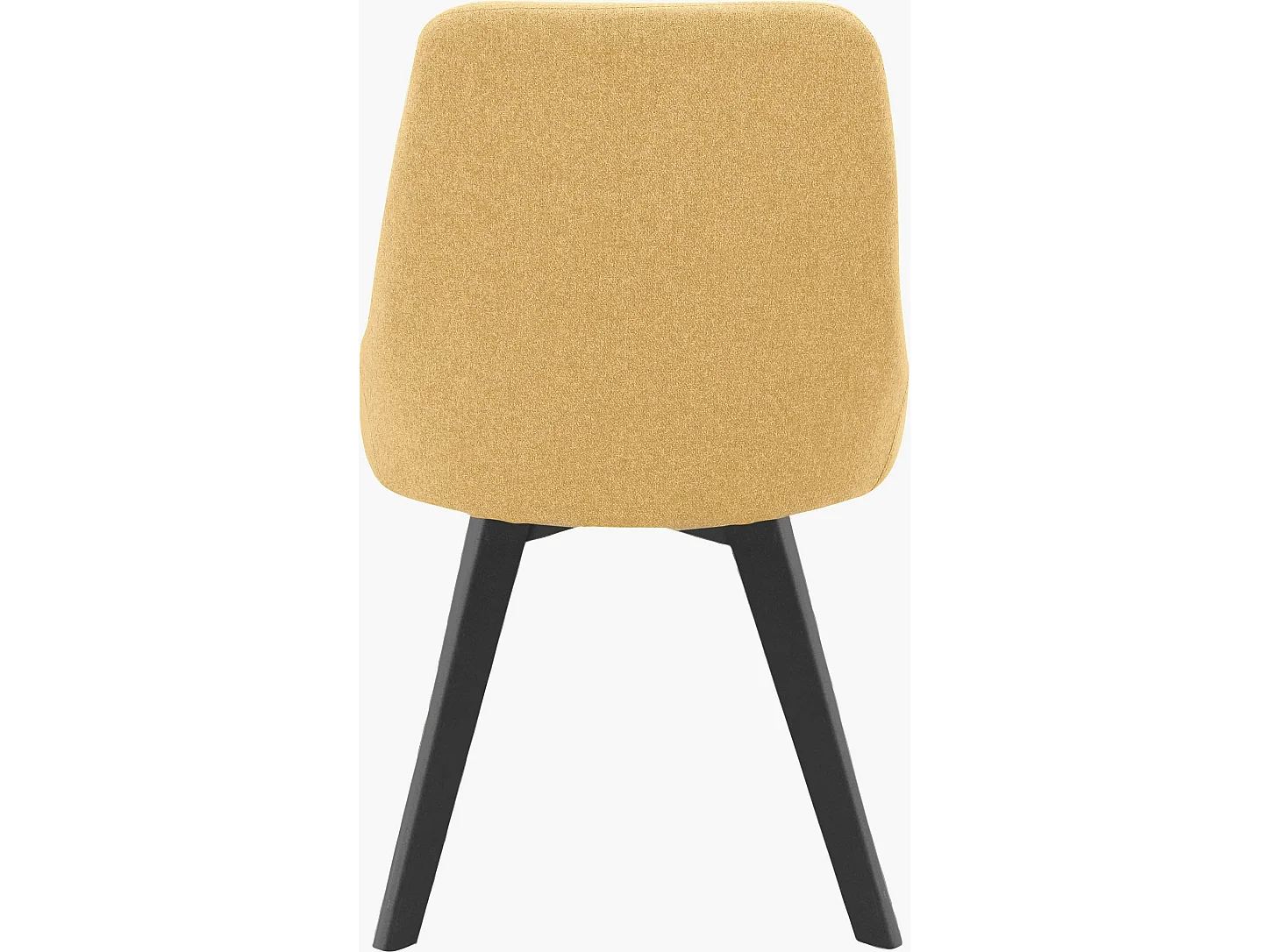 Rudi2 | Chaise de salle à manger 2 Pack Mustard Woolfabric