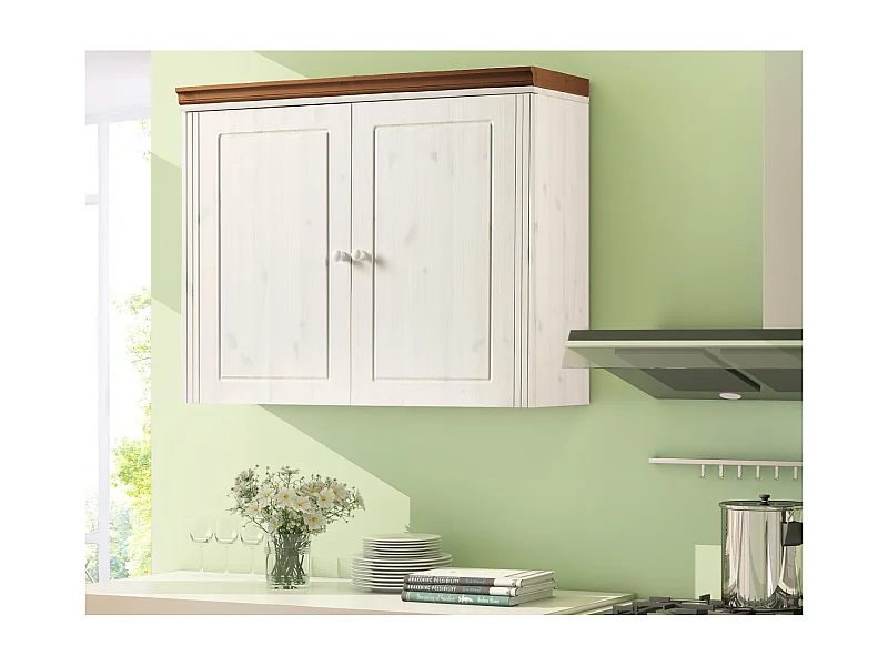 Anita | Armoire murale en pin blanc