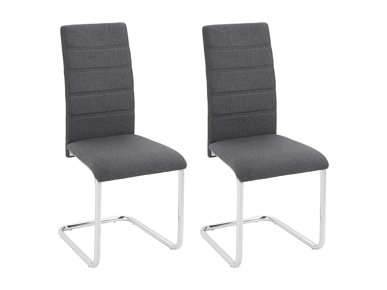 Stoel 2 PK Antraciet Grijs