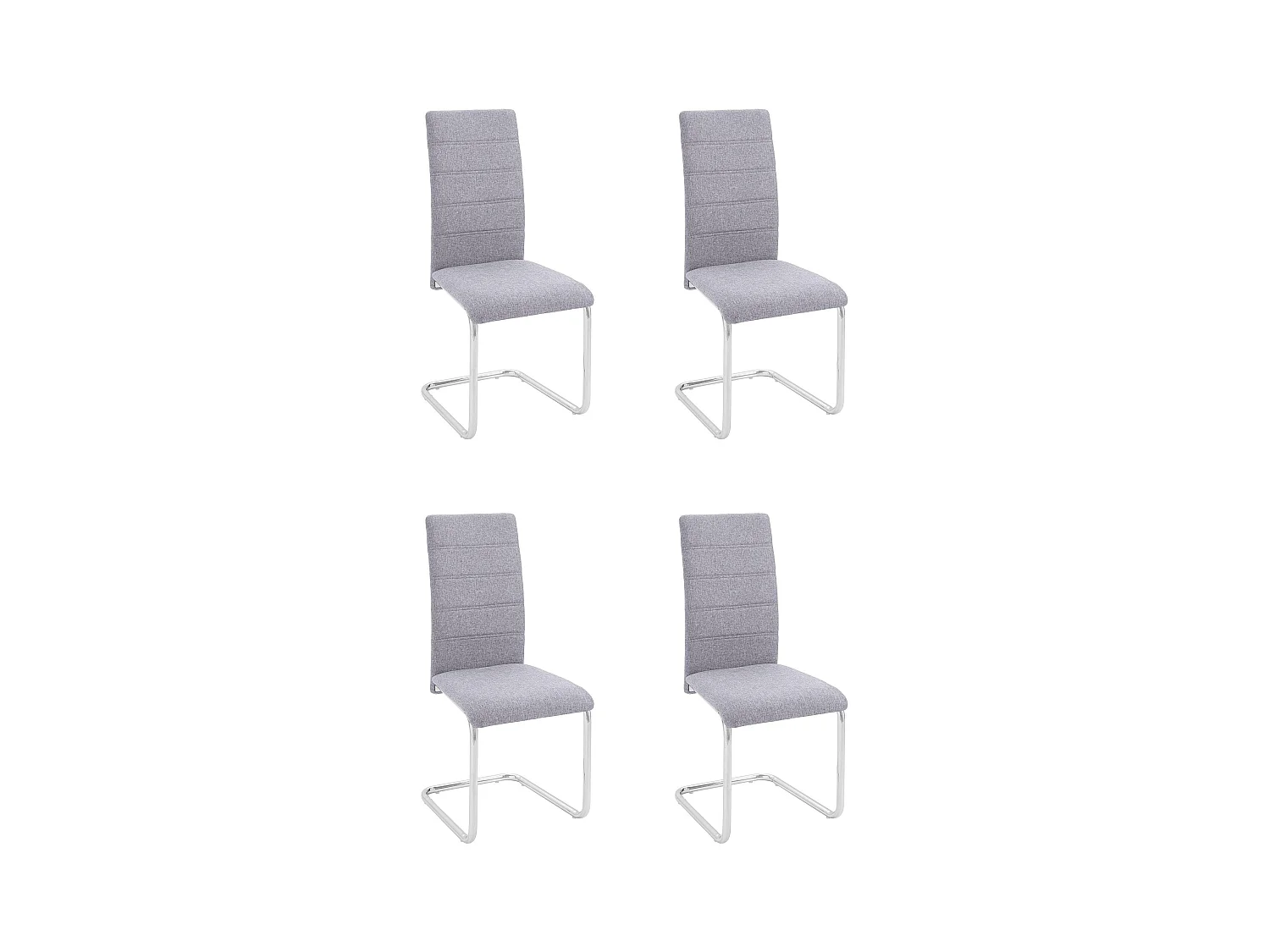 Doris | Chaise 4 Pack Gris clair