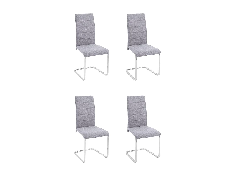 Doris | Chaise 4 Pack Gris clair