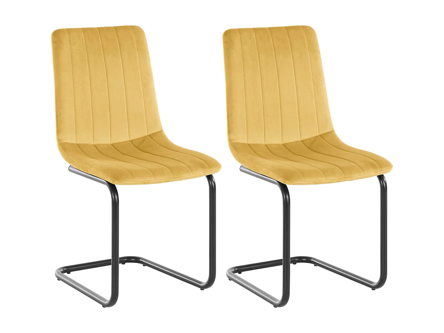 Silla de comedor 2 Pack Mostaza