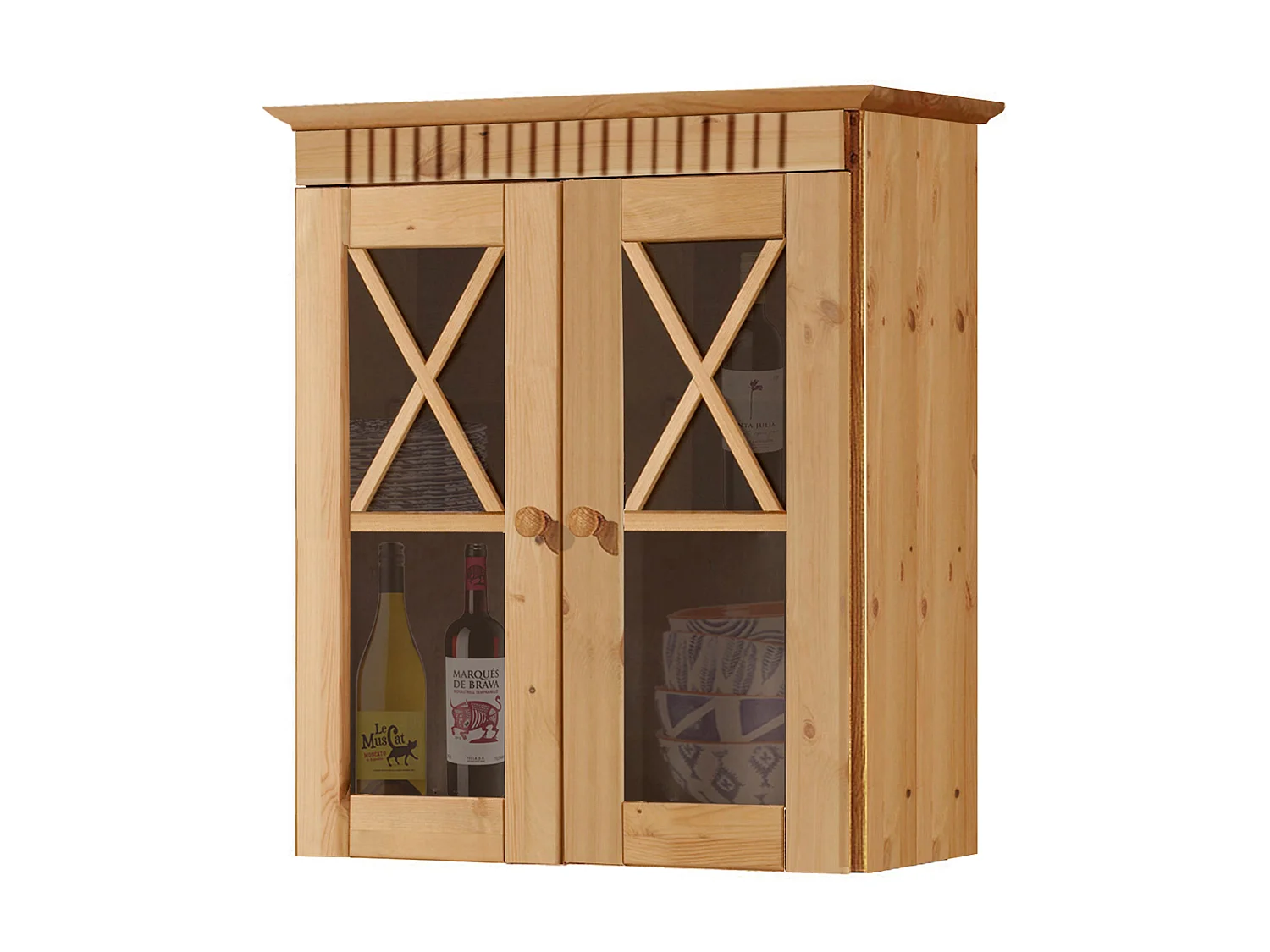 Armario de Baño en Pino Marrón