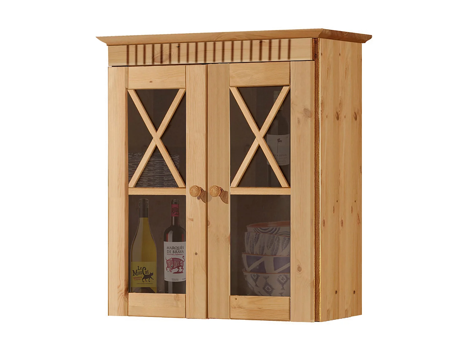 CORNELIA | Armoire de toilette en pin Marron