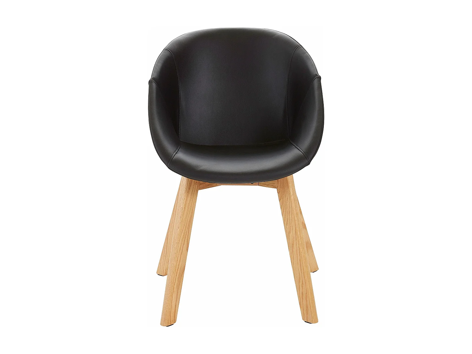 Stuhl 2er Pack in Schwarz PU